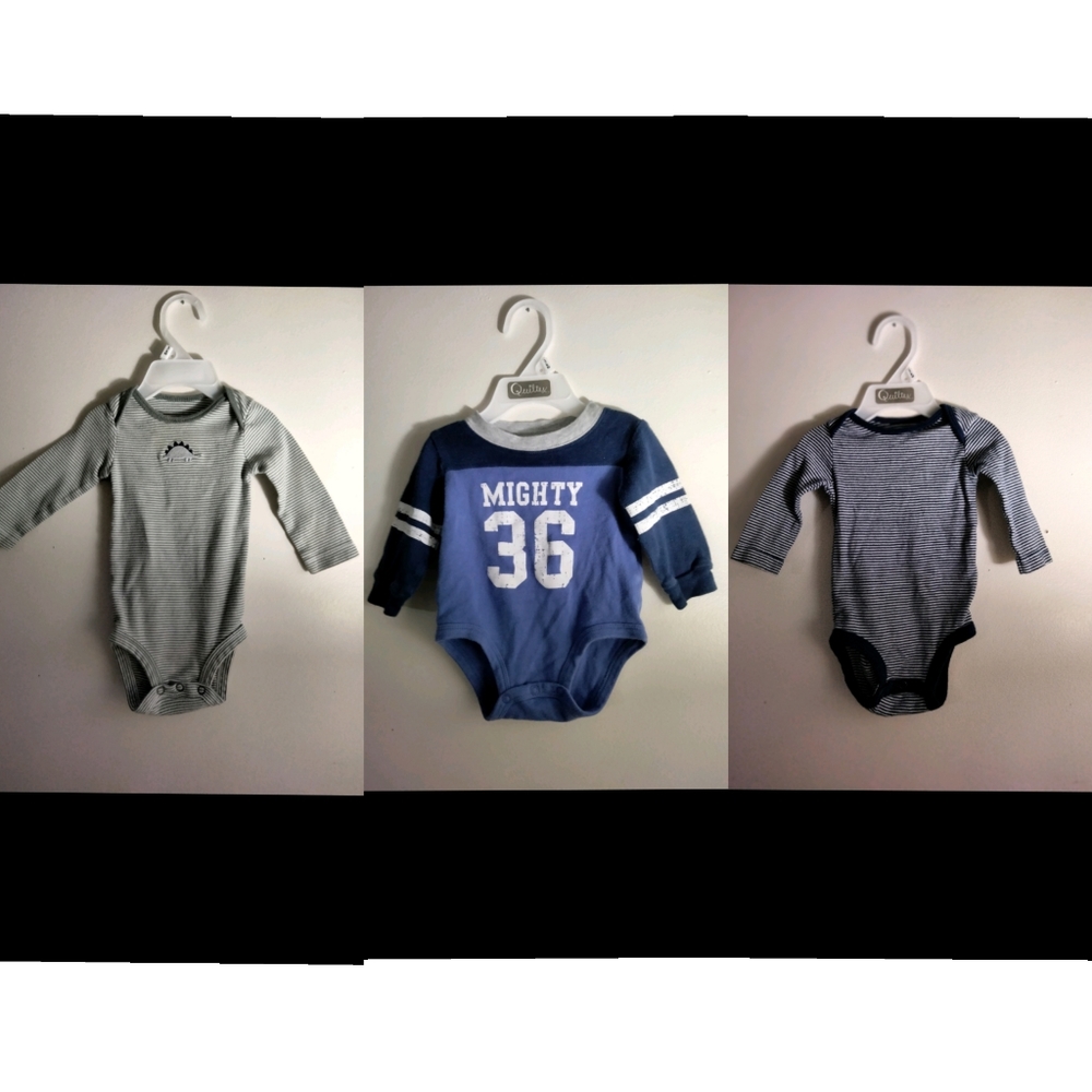 3 pack of long sleeve onesies